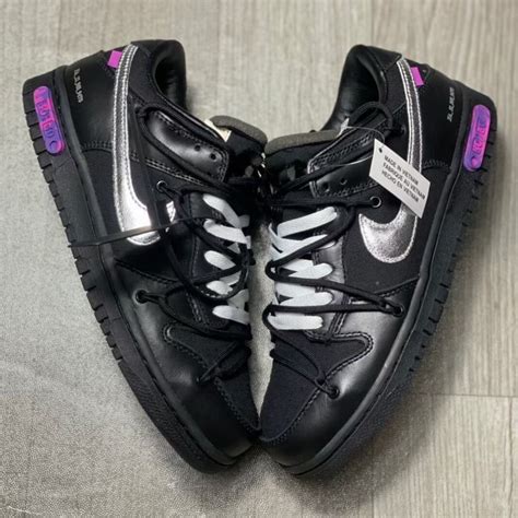 nike x off white dunk low lot 50